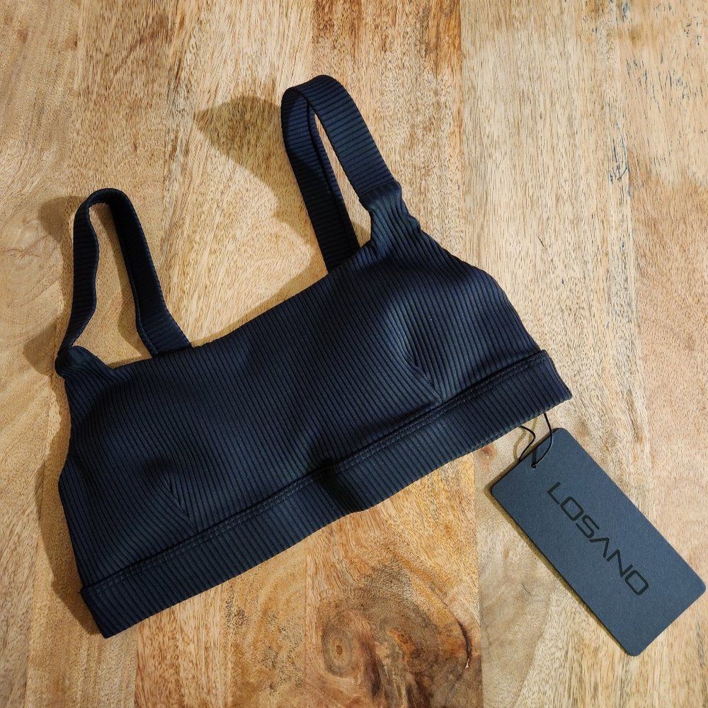 Losano Renew Rib Square Neck Bra